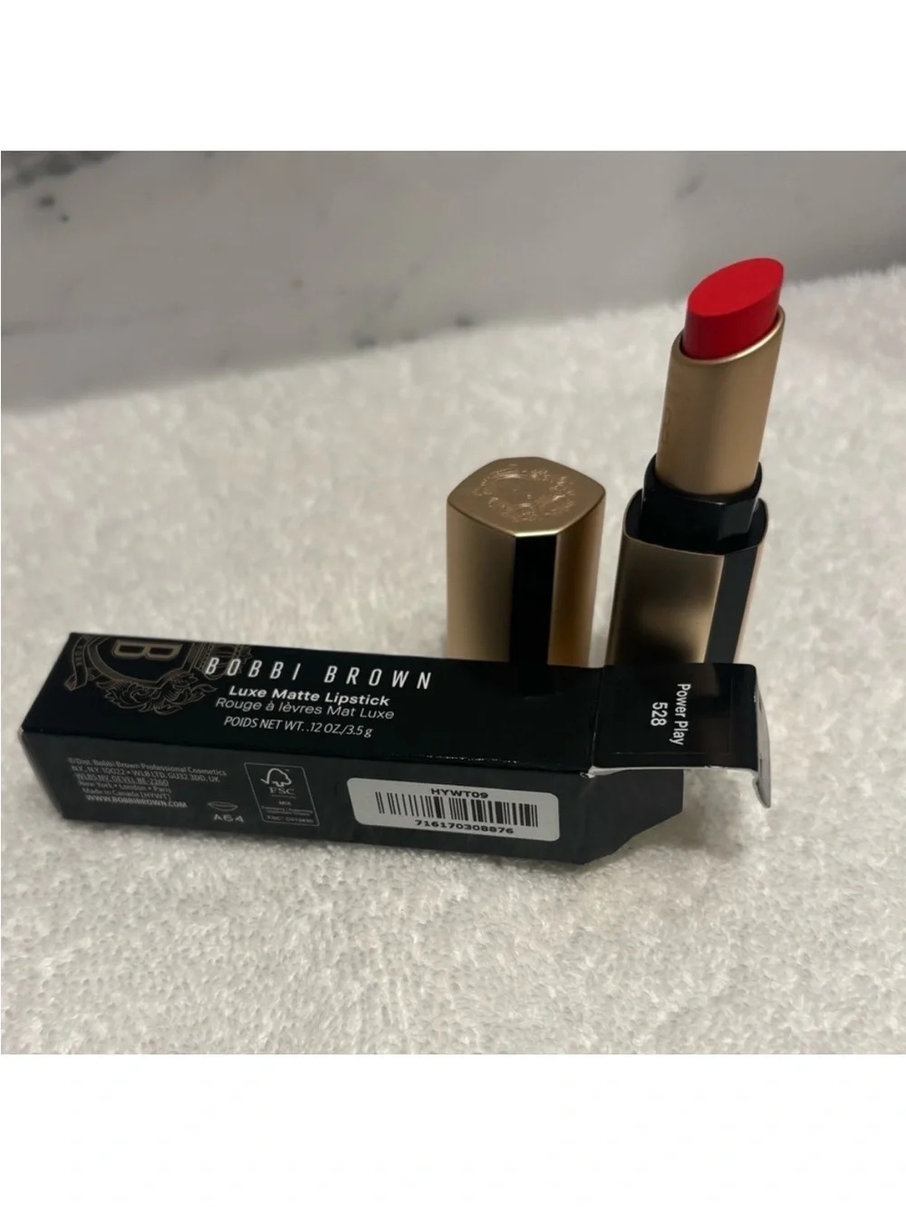 Bobbi Brown Luxe Matte Lipstick in Power Play (528) NIB